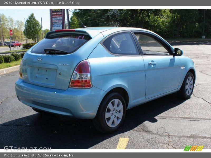 Ice Blue / Gray 2010 Hyundai Accent GS 3 Door