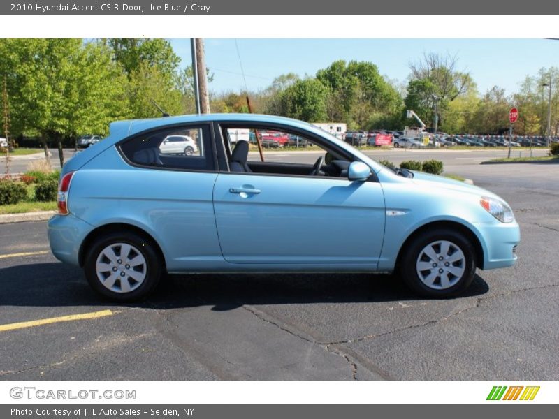 Ice Blue / Gray 2010 Hyundai Accent GS 3 Door