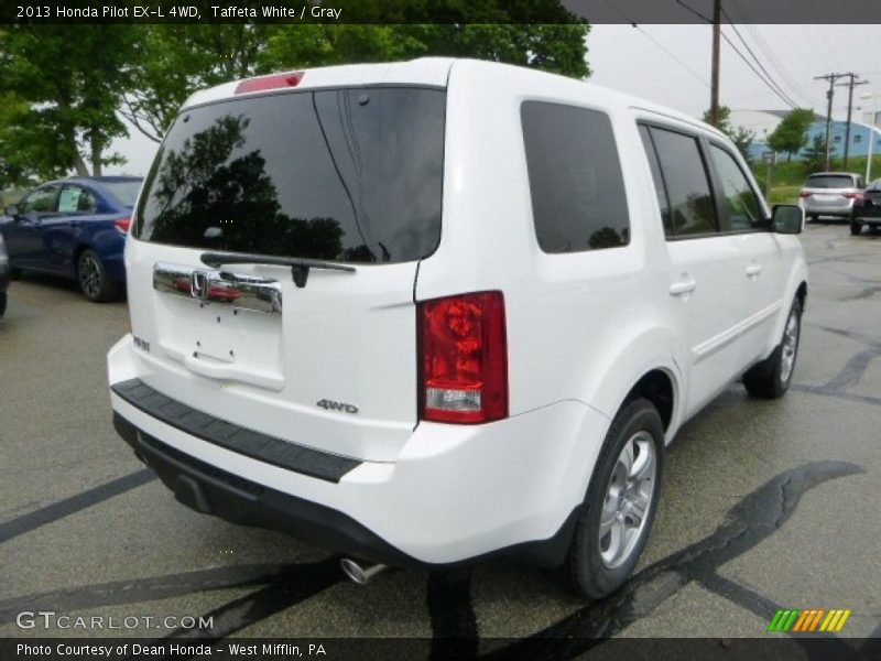 Taffeta White / Gray 2013 Honda Pilot EX-L 4WD