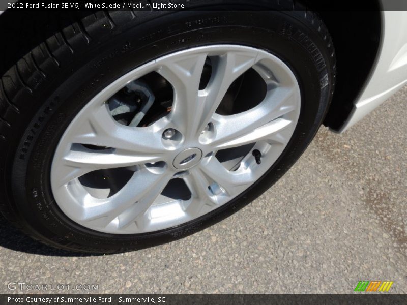 White Suede / Medium Light Stone 2012 Ford Fusion SE V6