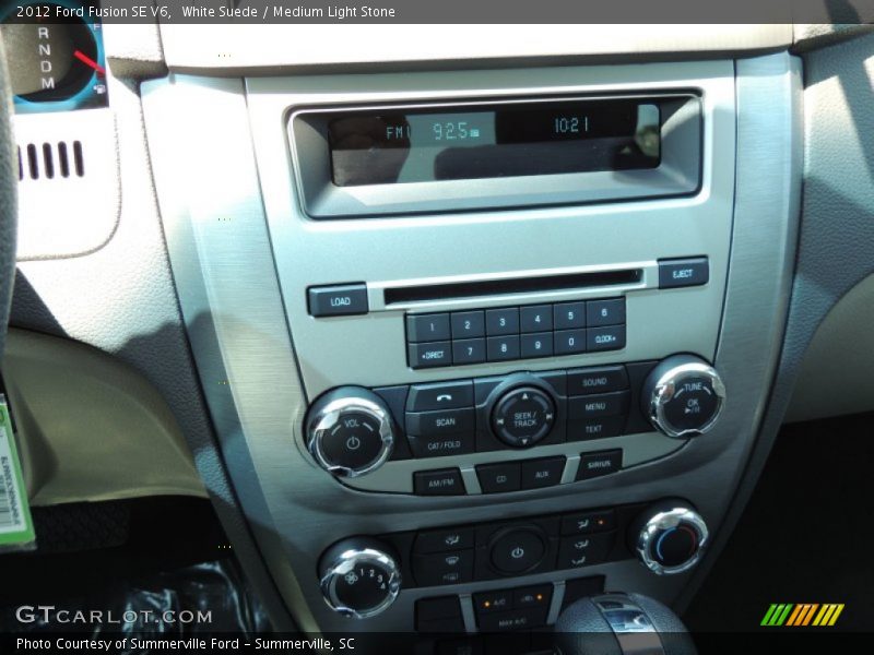 White Suede / Medium Light Stone 2012 Ford Fusion SE V6