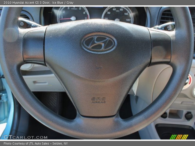 Ice Blue / Gray 2010 Hyundai Accent GS 3 Door