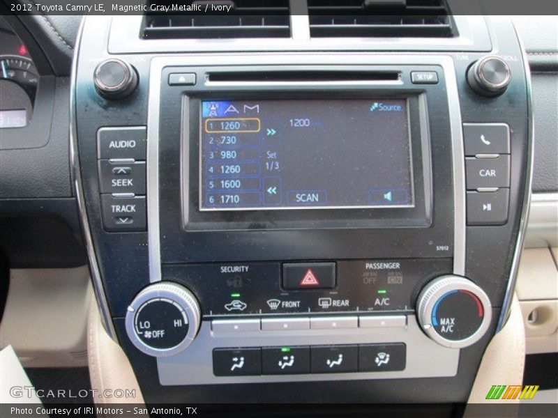Magnetic Gray Metallic / Ivory 2012 Toyota Camry LE