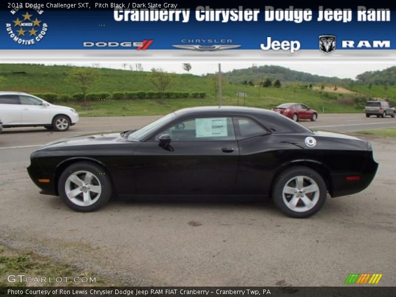 Pitch Black / Dark Slate Gray 2013 Dodge Challenger SXT