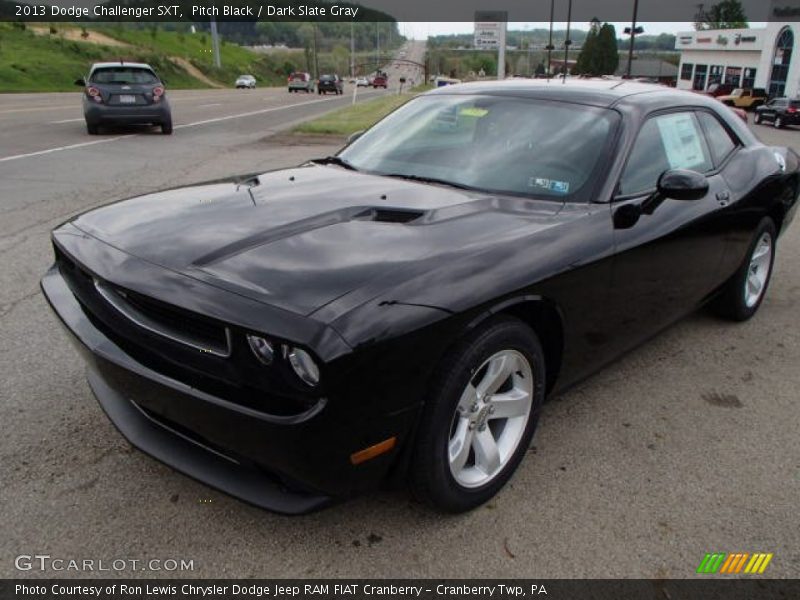 Pitch Black / Dark Slate Gray 2013 Dodge Challenger SXT