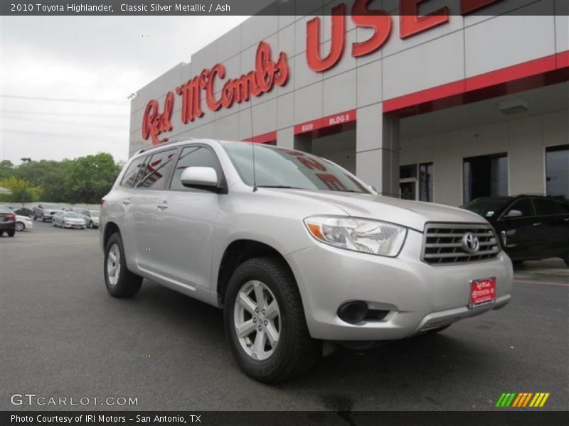 Classic Silver Metallic / Ash 2010 Toyota Highlander