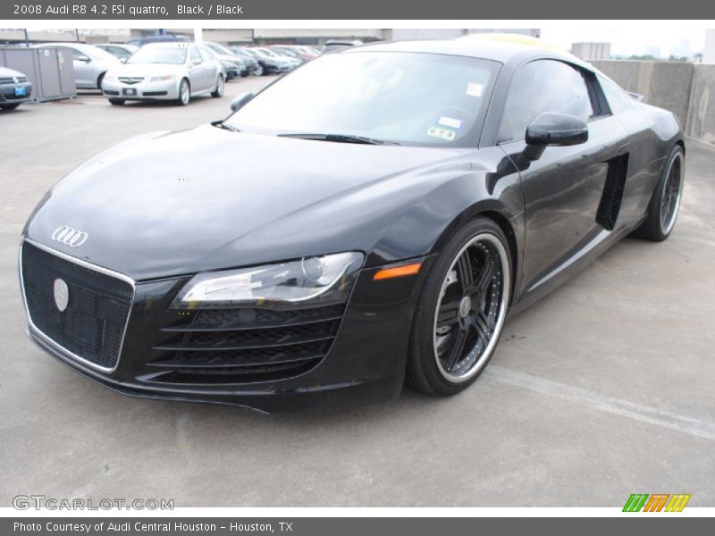 Black / Black 2008 Audi R8 4.2 FSI quattro