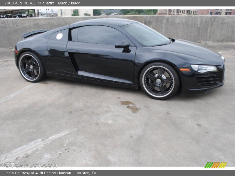 Black / Black 2008 Audi R8 4.2 FSI quattro