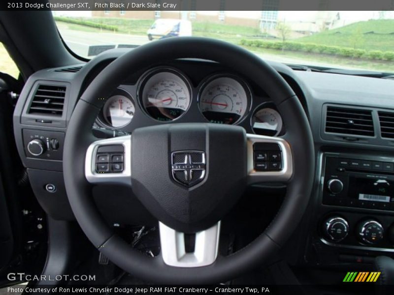 Pitch Black / Dark Slate Gray 2013 Dodge Challenger SXT