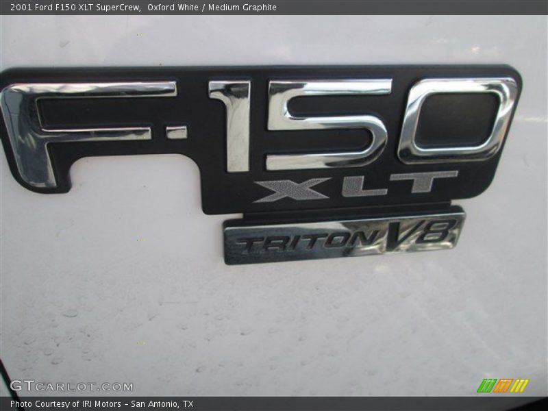 Oxford White / Medium Graphite 2001 Ford F150 XLT SuperCrew