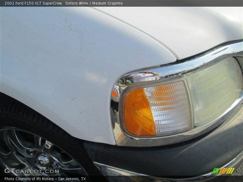 Oxford White / Medium Graphite 2001 Ford F150 XLT SuperCrew