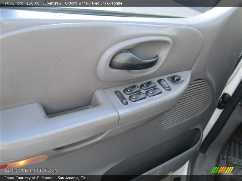 Oxford White / Medium Graphite 2001 Ford F150 XLT SuperCrew