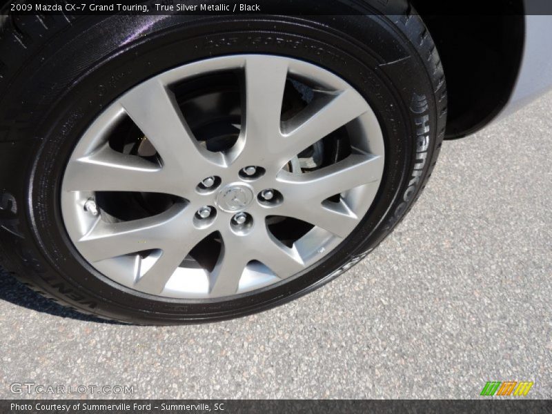 True Silver Metallic / Black 2009 Mazda CX-7 Grand Touring