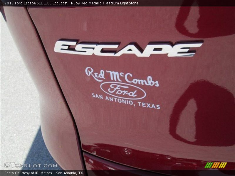 Ruby Red Metallic / Medium Light Stone 2013 Ford Escape SEL 1.6L EcoBoost