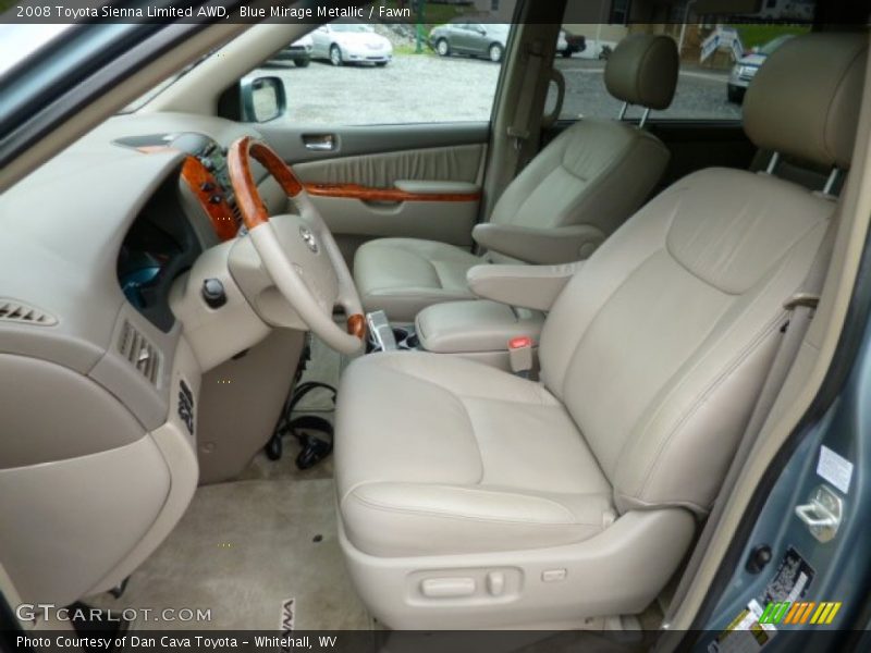 Front Seat of 2008 Sienna Limited AWD