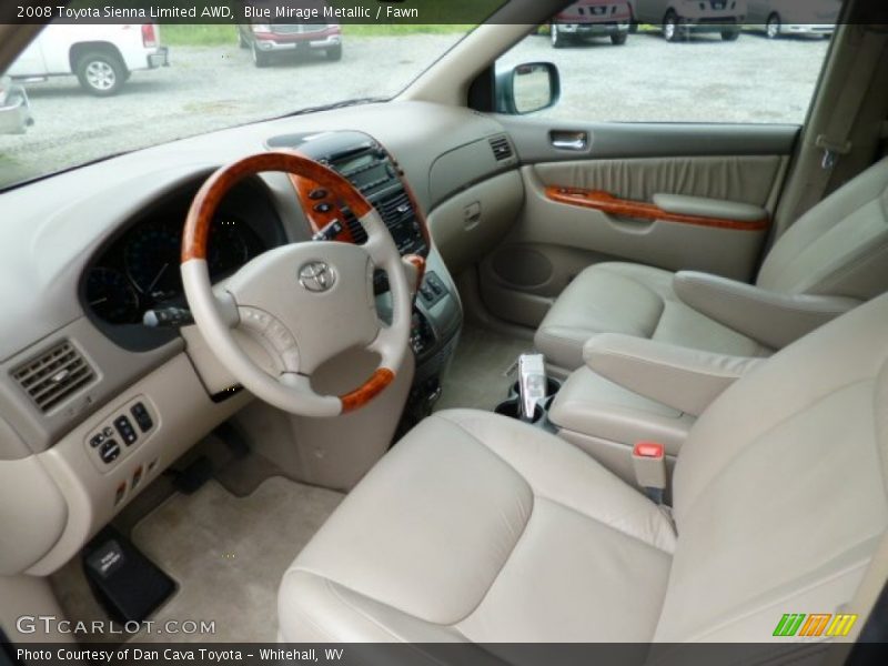  2008 Sienna Limited AWD Fawn Interior