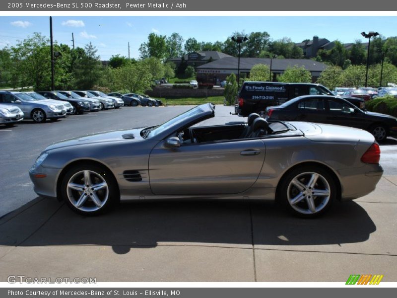 Pewter Metallic / Ash 2005 Mercedes-Benz SL 500 Roadster