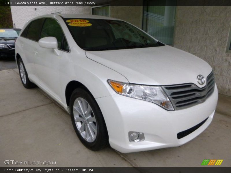 Blizzard White Pearl / Ivory 2010 Toyota Venza AWD