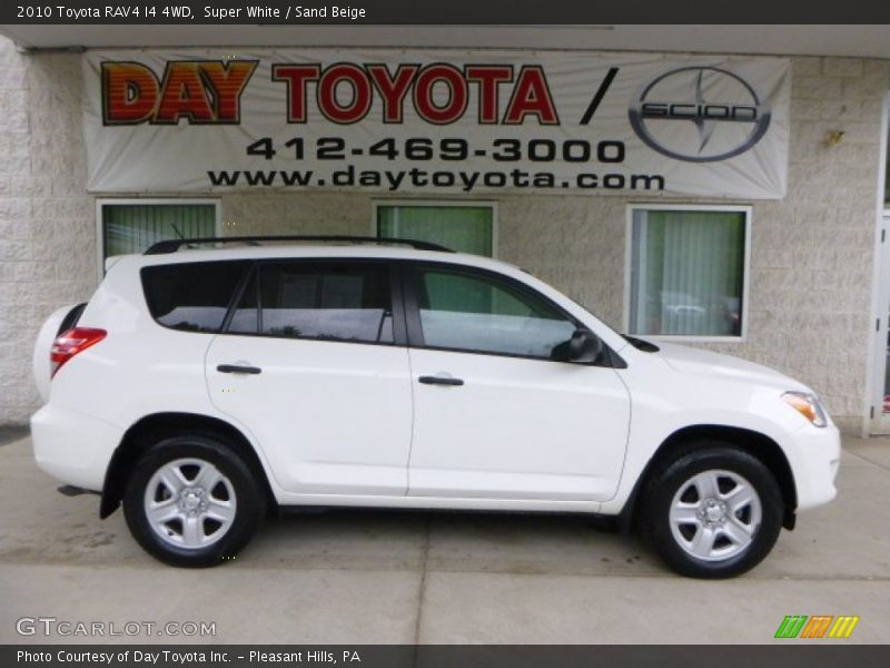 Super White / Sand Beige 2010 Toyota RAV4 I4 4WD