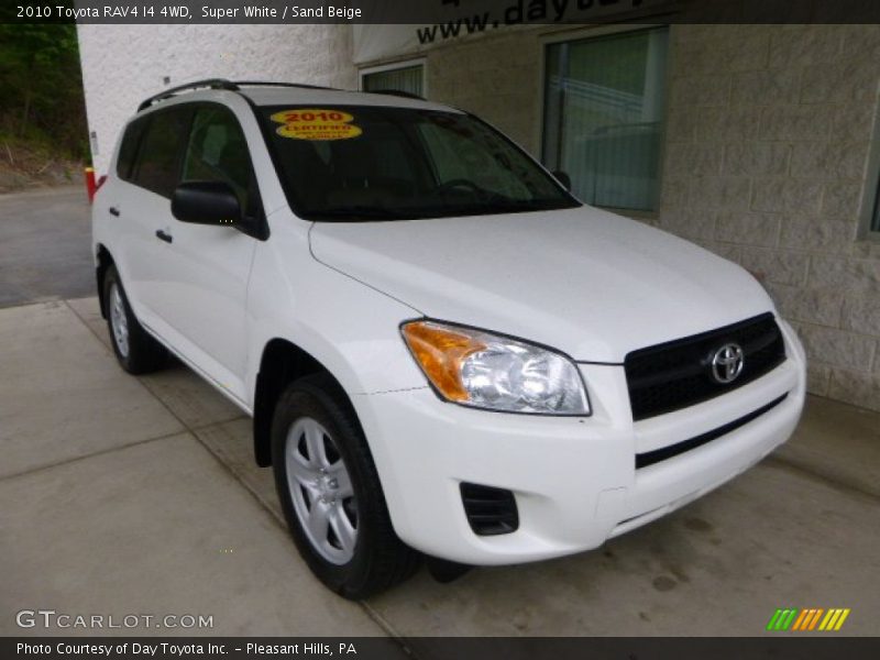 Super White / Sand Beige 2010 Toyota RAV4 I4 4WD