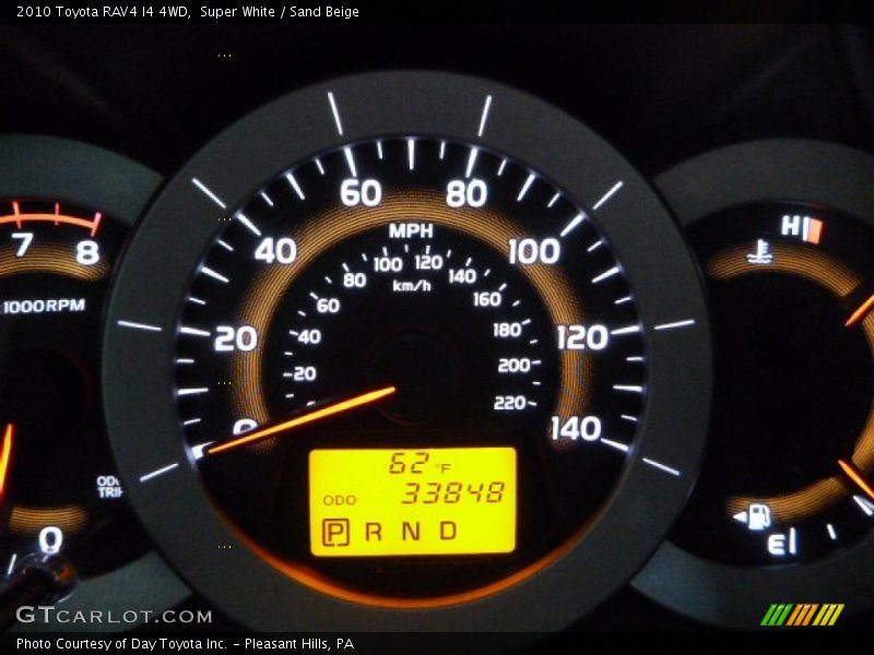Super White / Sand Beige 2010 Toyota RAV4 I4 4WD