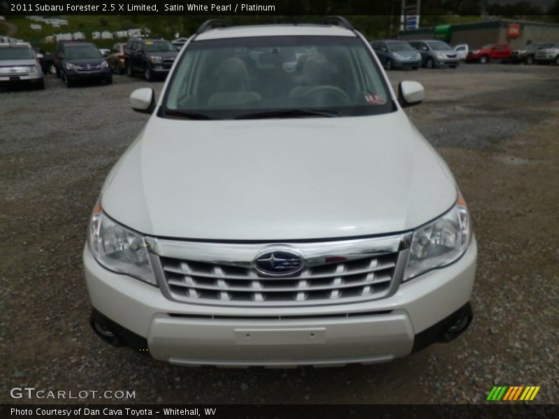 Satin White Pearl / Platinum 2011 Subaru Forester 2.5 X Limited