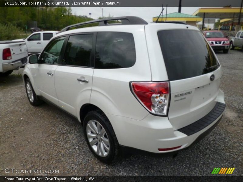 Satin White Pearl / Platinum 2011 Subaru Forester 2.5 X Limited