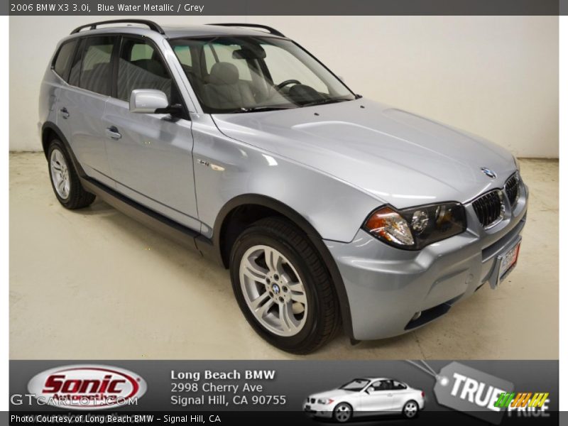 Blue Water Metallic / Grey 2006 BMW X3 3.0i