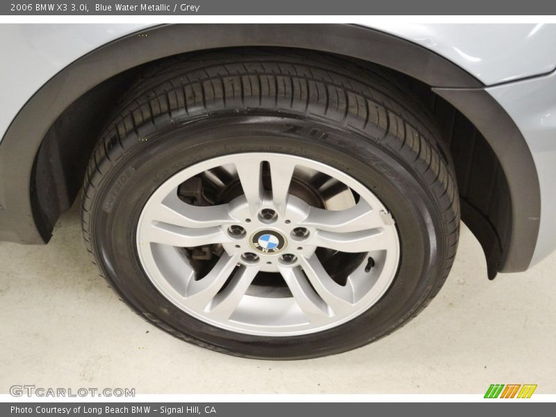 Blue Water Metallic / Grey 2006 BMW X3 3.0i