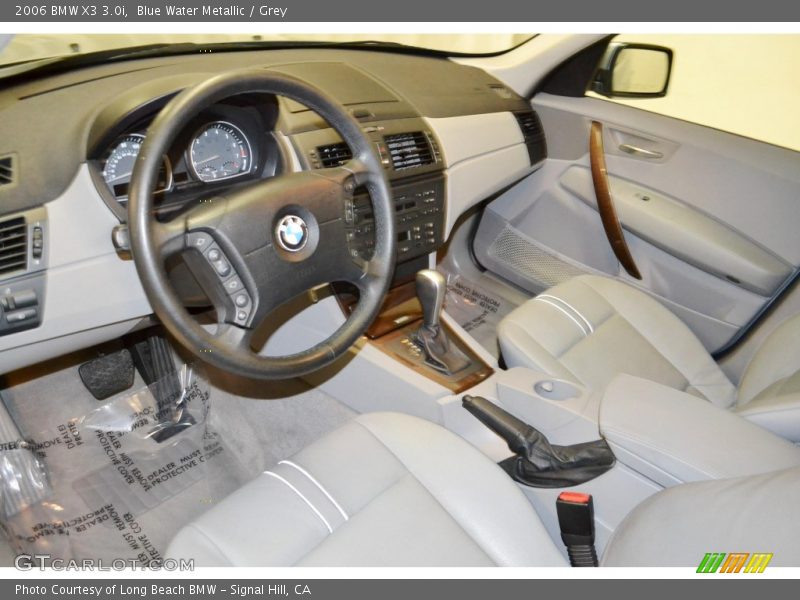 Blue Water Metallic / Grey 2006 BMW X3 3.0i