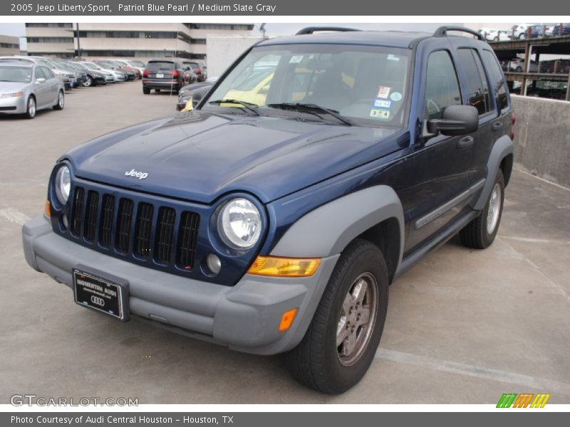 Patriot Blue Pearl / Medium Slate Gray 2005 Jeep Liberty Sport