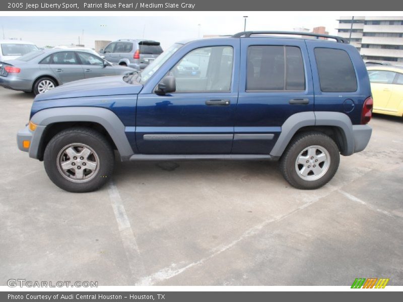 Patriot Blue Pearl / Medium Slate Gray 2005 Jeep Liberty Sport