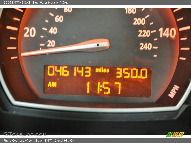 Blue Water Metallic / Grey 2006 BMW X3 3.0i