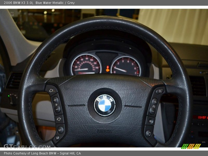 Blue Water Metallic / Grey 2006 BMW X3 3.0i