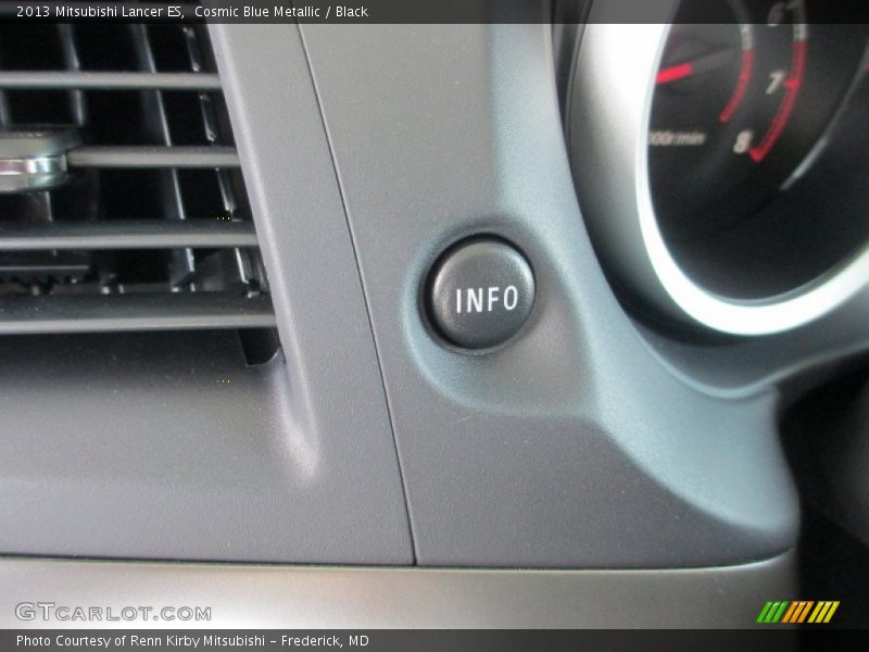 Cosmic Blue Metallic / Black 2013 Mitsubishi Lancer ES