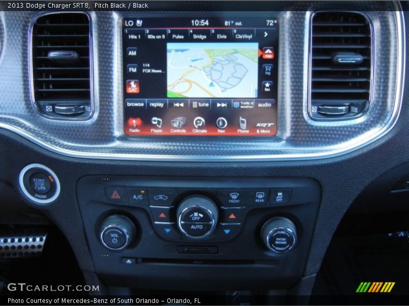 Navigation of 2013 Charger SRT8