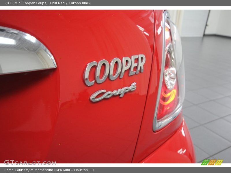 Chili Red / Carbon Black 2012 Mini Cooper Coupe