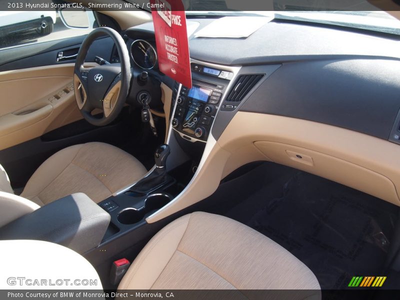 Shimmering White / Camel 2013 Hyundai Sonata GLS