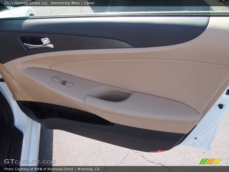 Shimmering White / Camel 2013 Hyundai Sonata GLS