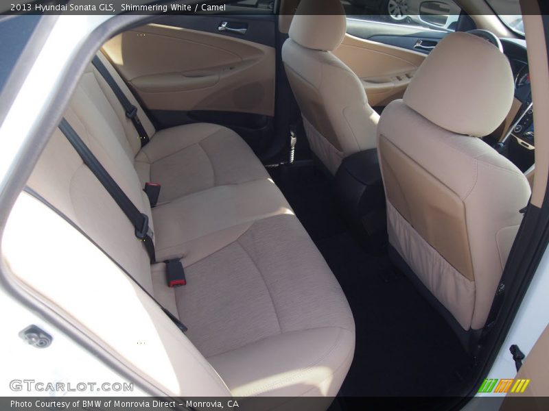 Shimmering White / Camel 2013 Hyundai Sonata GLS