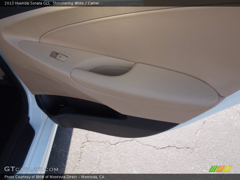 Shimmering White / Camel 2013 Hyundai Sonata GLS