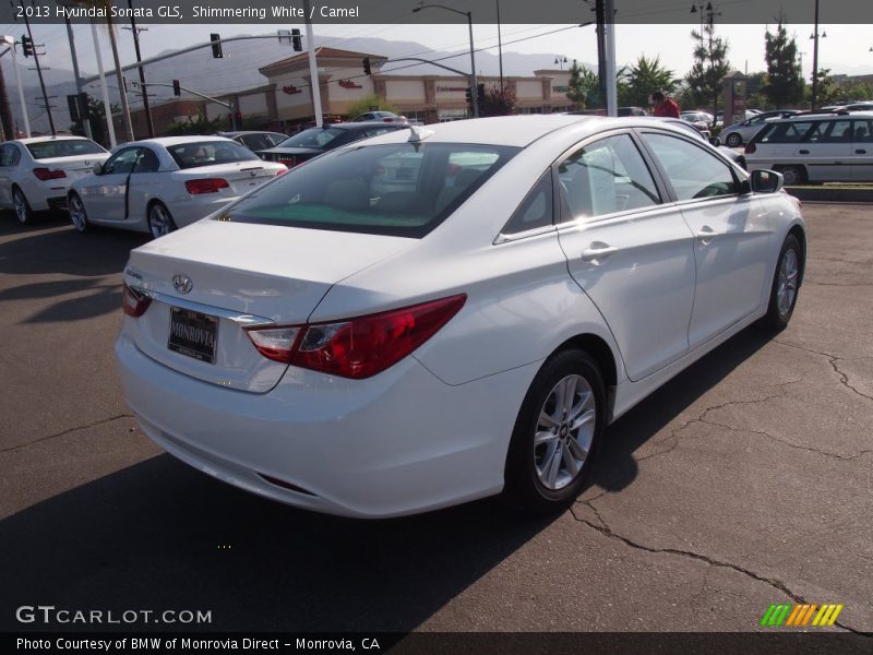 Shimmering White / Camel 2013 Hyundai Sonata GLS