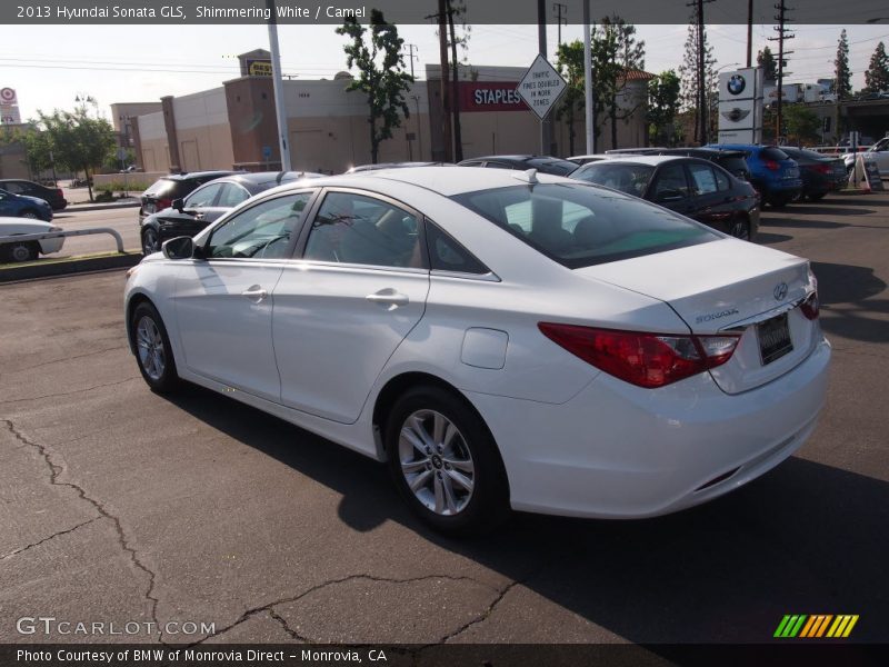 Shimmering White / Camel 2013 Hyundai Sonata GLS