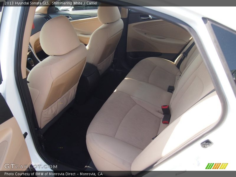 Shimmering White / Camel 2013 Hyundai Sonata GLS
