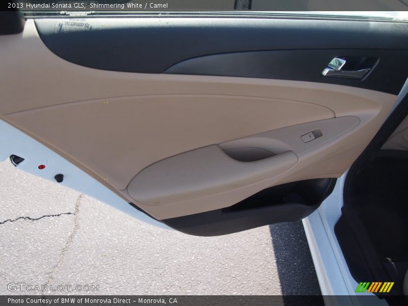 Shimmering White / Camel 2013 Hyundai Sonata GLS