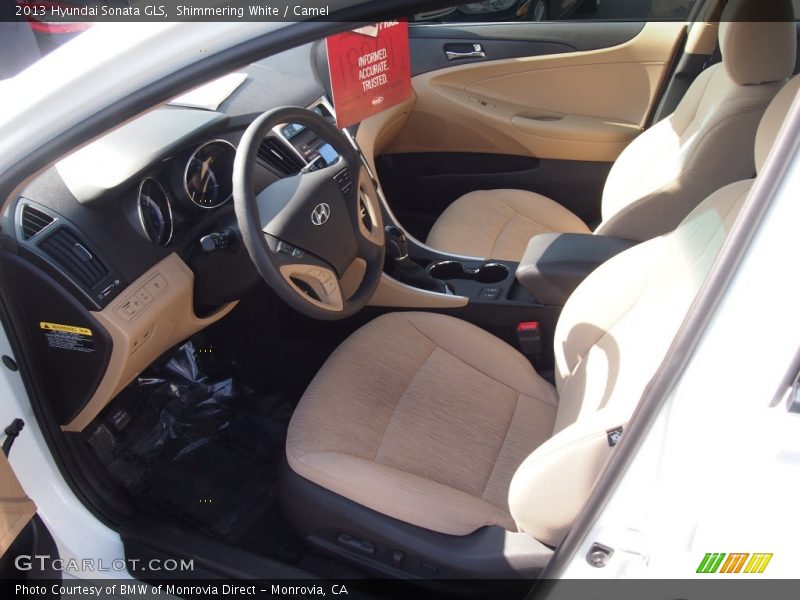 Shimmering White / Camel 2013 Hyundai Sonata GLS
