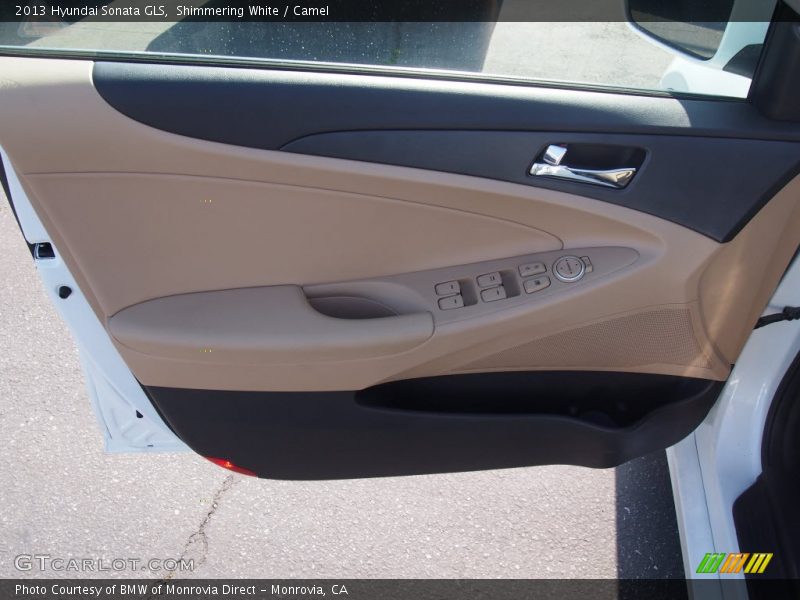 Shimmering White / Camel 2013 Hyundai Sonata GLS