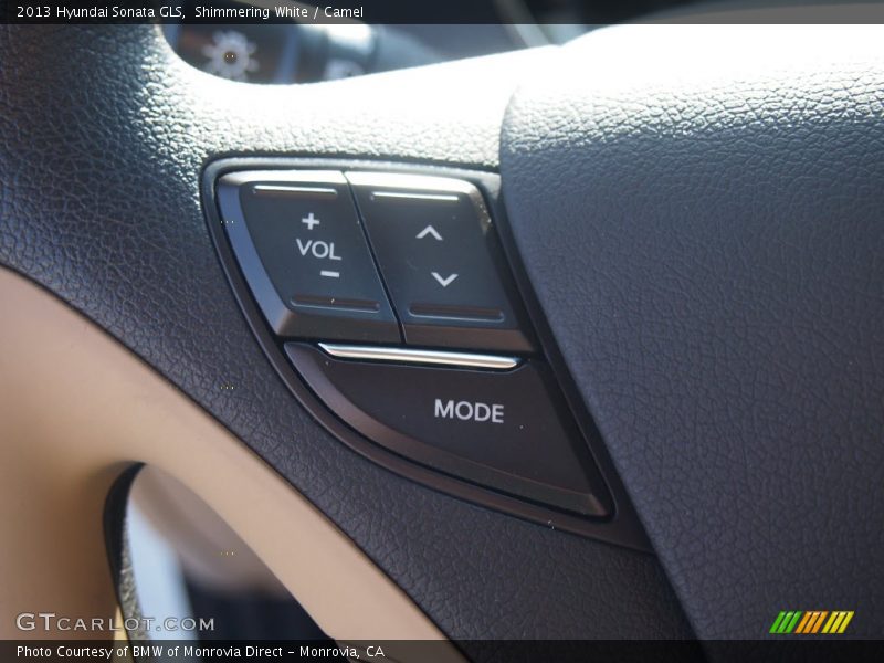 Shimmering White / Camel 2013 Hyundai Sonata GLS