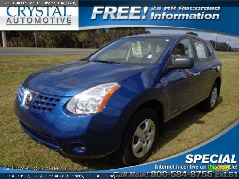 Indigo Blue / Gray 2009 Nissan Rogue S