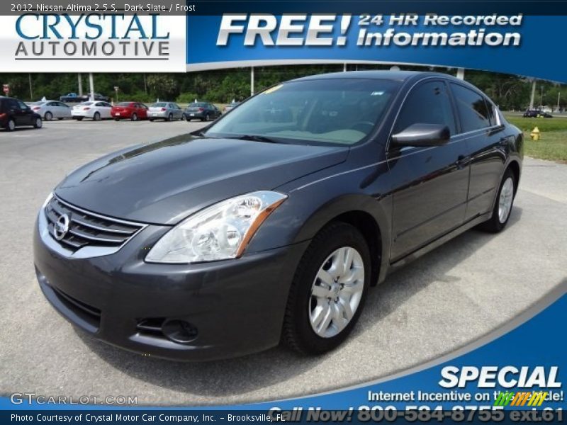 Dark Slate / Frost 2012 Nissan Altima 2.5 S